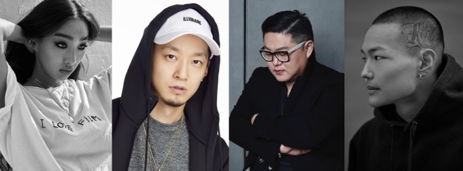 좌측부터 문가비, 더 콰이엇, 정윤기, 송진영.