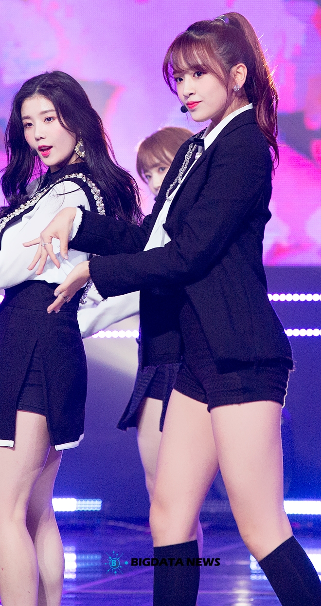 아이즈원 안유진, MBC MUSIC '쇼 챔피언' 생방송 현장