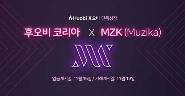 후오비 코리아, ‘뮤지카’ 첫 단독 상장