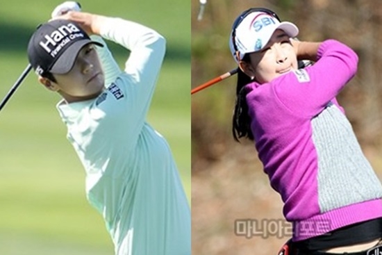 박성현(왼쪽)과 김아림. 사진=마니아리포트DB