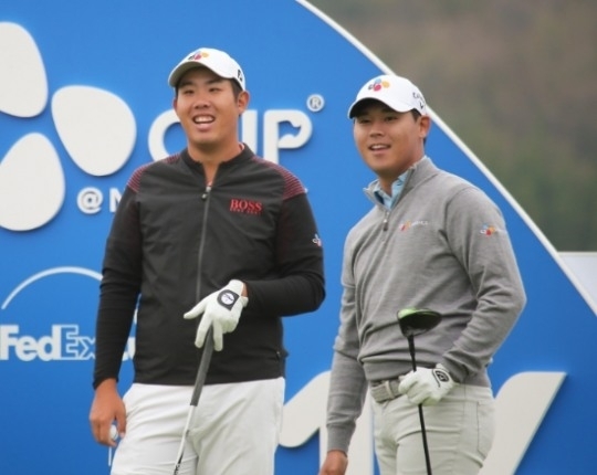 안병훈과 김시우(왼쪽부터). 사진=JNA 제공