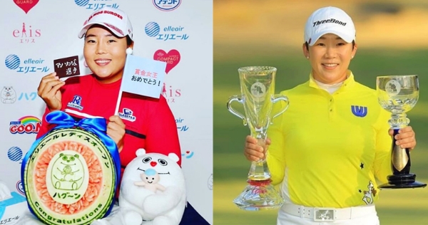 상금왕을 차지한 안선주(좌), 시즌 최종전에서 우승을 차지한 신지애(우). 사진=안선주, 신지애 인스타그램