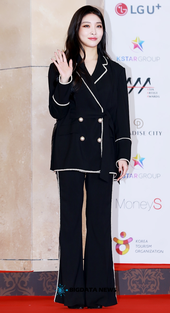 청하, '2018 Asia Artist Awards' 레드카펫 현장