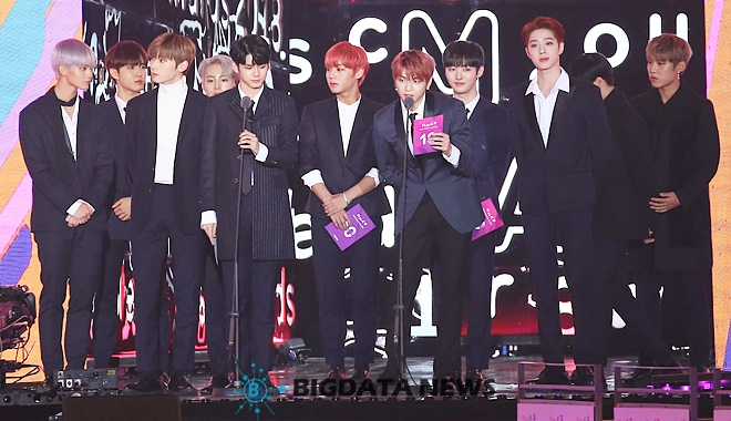 워너원, '2018 멜론뮤직어워드' 현장