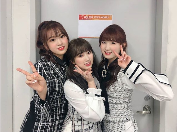 걸그룹 아이즈원 안유진-야부키 나코-혼다 히토미