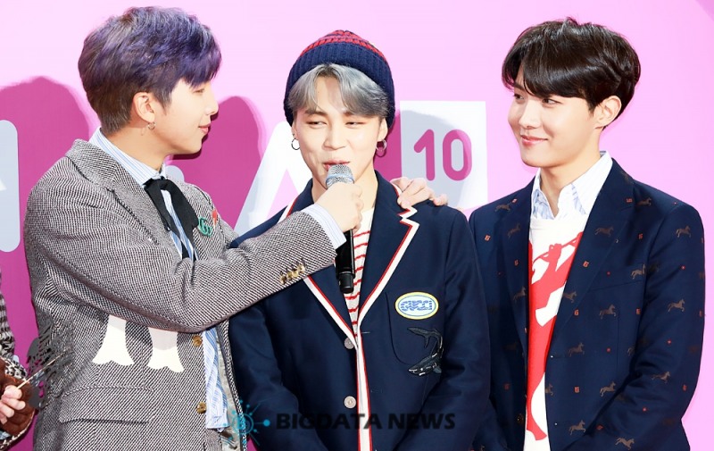 방탄소년단 RM-지민-제이홉, '2018 멜론뮤직어워드' 레드카펫 및 포토월 현장