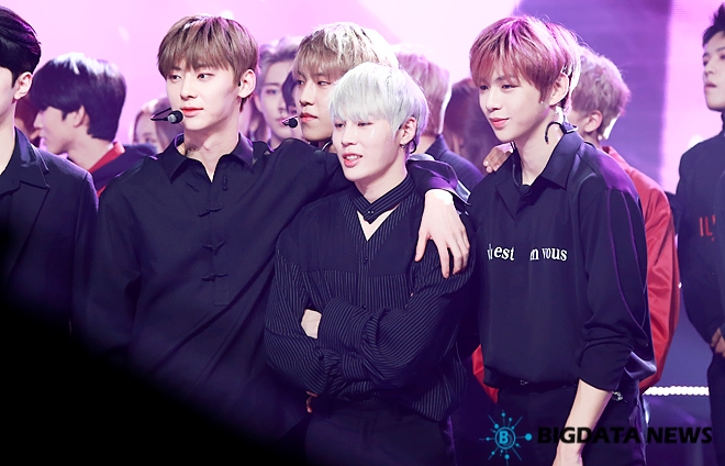 워너원 황민현-하성운-강다니엘, MBC MUSIC '쇼 챔피언' 생방송 현장