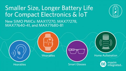 절반 크기의 전력 레귤레이터 지원하는 IoT 디바이스용 SIMO PMIC