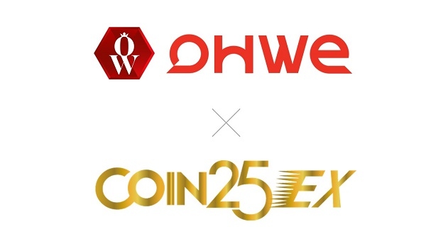 오위코인(OHWE COIN), 한국 암호화폐 거래소 COIN25EX 상장