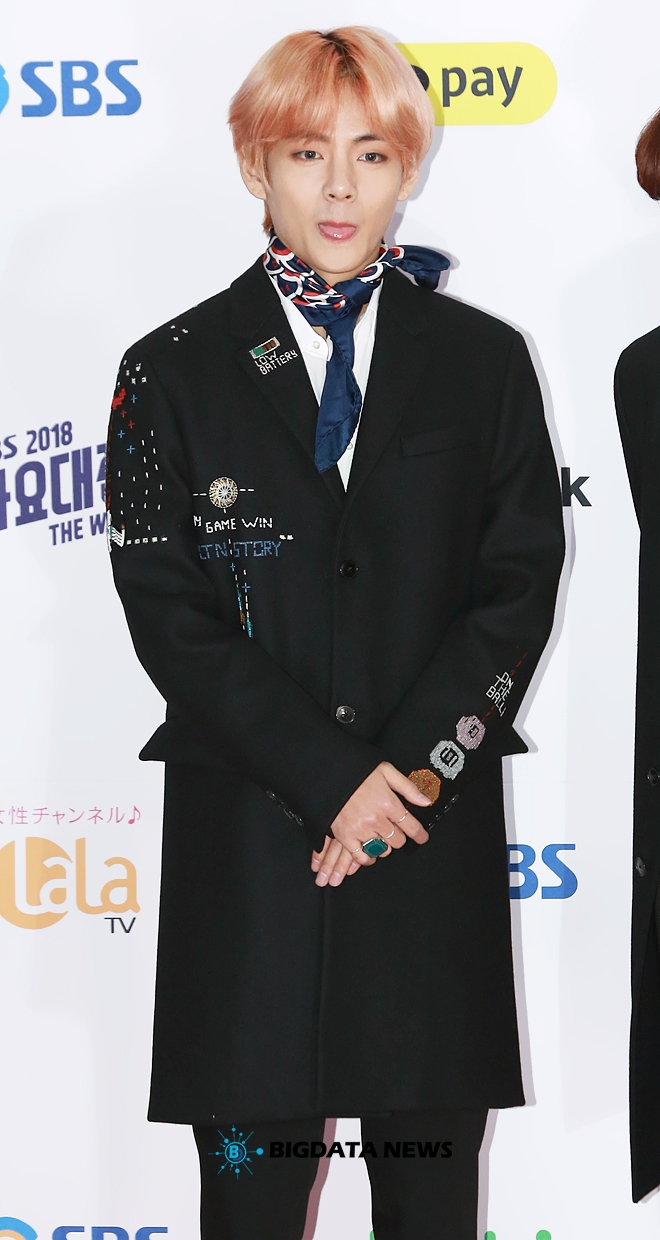 방탄소년단 뷔, '2018 SBS 가요대전' 포토월 현장