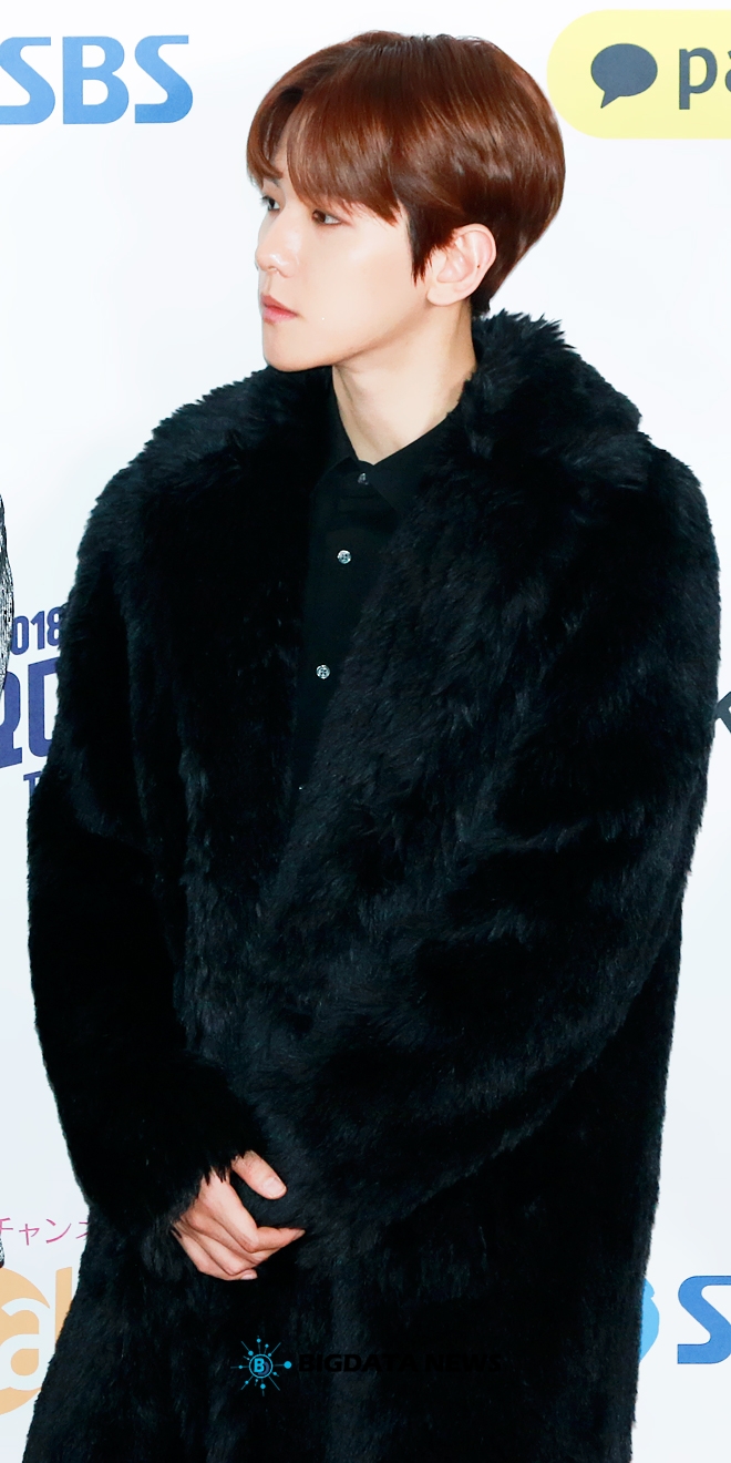 엑소(EXO) 백현, '2018 SBS 가요대전' 포토월 현장