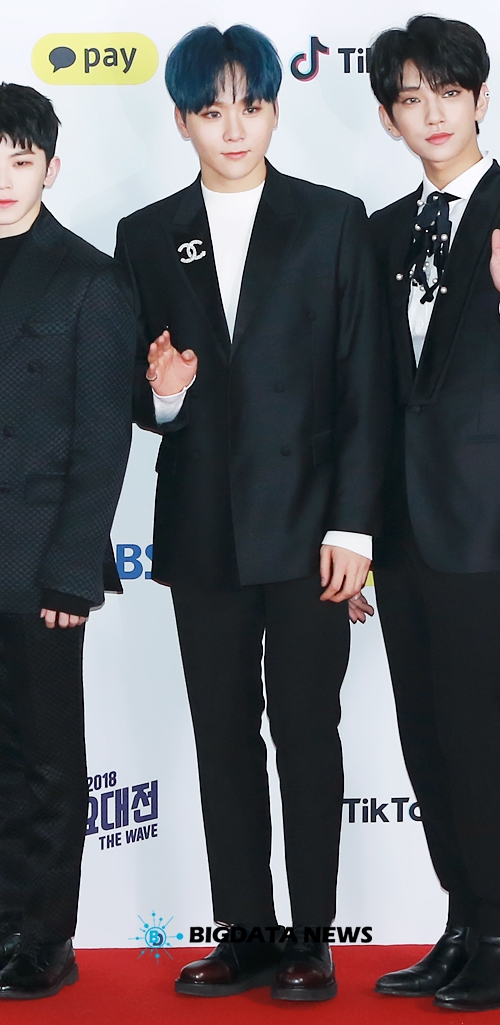 세븐틴 부승관, '2018 SBS 가요대전'의 포토월