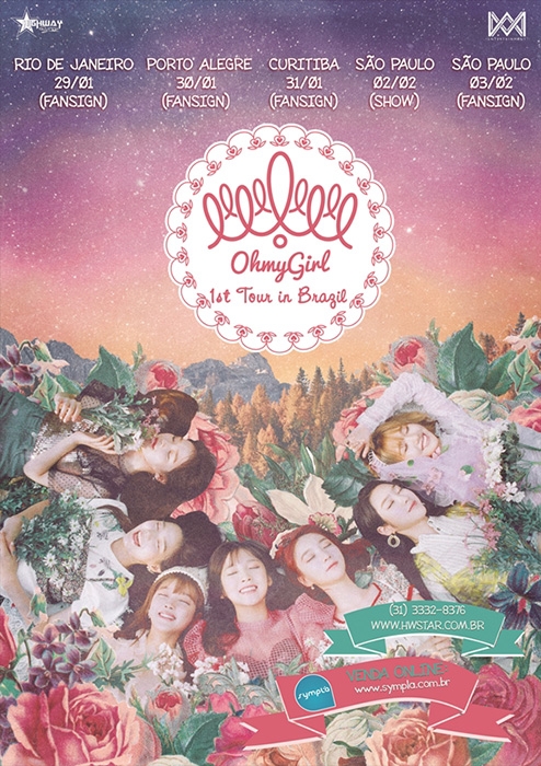 '콘셉트 요정' 오마이걸, 브라질 4개 도시 투어 개최