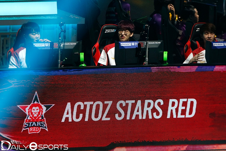 종합 1위로 올라선 액토즈 스타즈 레드.