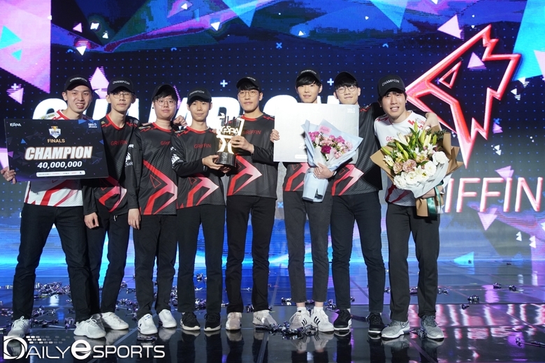 KeSPA컵 우승을 차지한 그리핀.