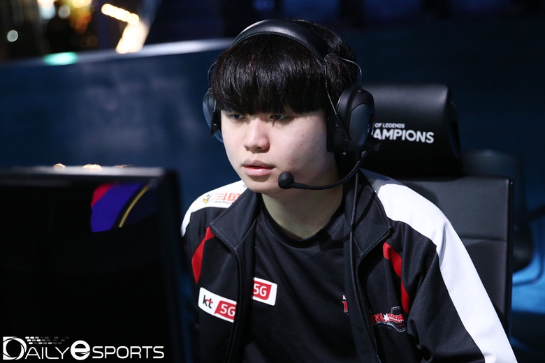 kt 롤스터의 미드라이너 'Bdd' 곽보성.