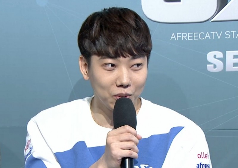 도재욱(사진=아프리카TV 생중계 화면 캡처).