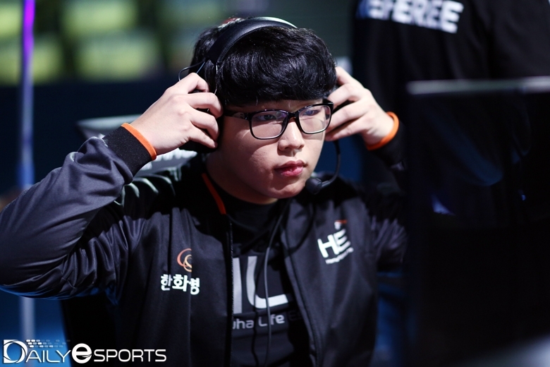 한화생명e스포츠의 미드 라이너 '라바' 김태훈.