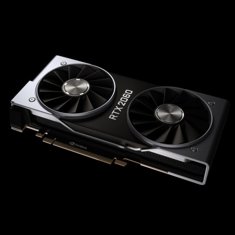 엔비디아의 지포스 RTX 2060. 전 세대 1070을 능가하는 성능으로 주목받고 있다.