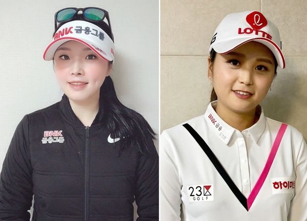 김예진 선수(왼쪽), 최혜진 선수.