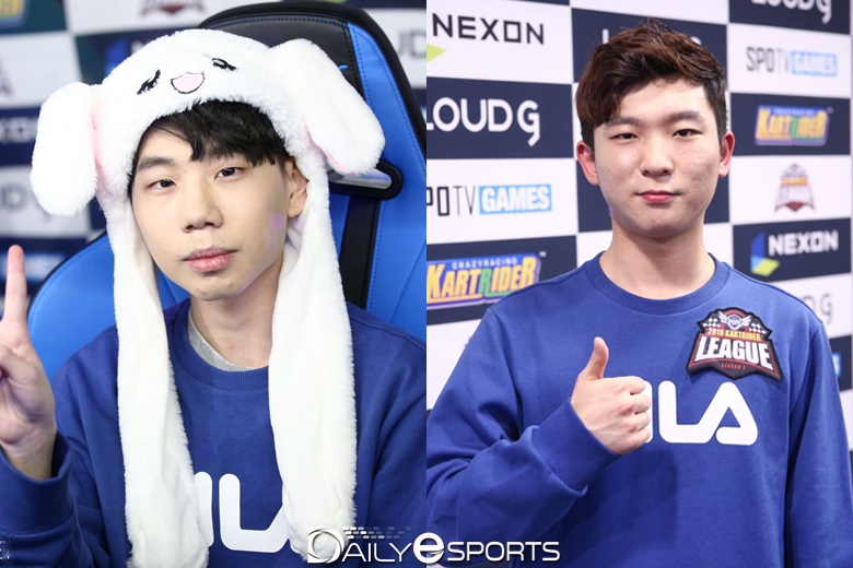 카트리그 개인전에 출격하는 유창현(왼쪽)과 김승태.