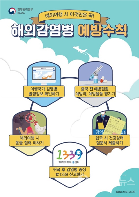 질병관리본부, 서울역서 해외감염병 예방 안내문 전달