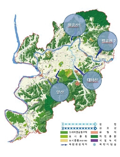대구시, 도시 열섬 완화 위해 '도시 바람길 숲' 조성