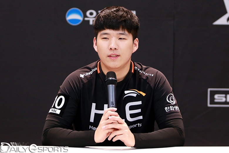 한화생명e스포츠의 톱라이너 '트할' 박권혁.