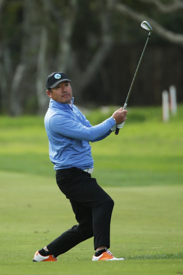 페블비치 프로암 1라운드에서 최호성. 사진=게티이미지 클리프 호킨스