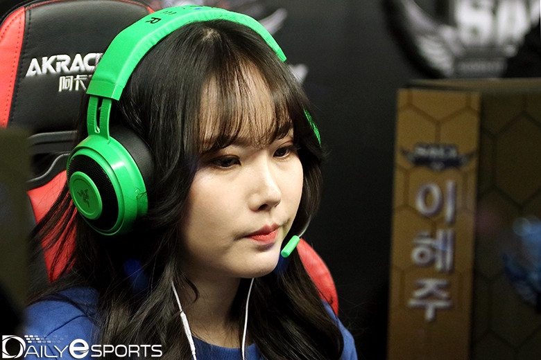 3세트에서 맹활약을 펼친 스페로스페라의 이혜주.