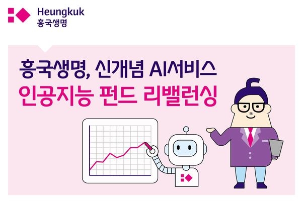 흥국생명, 신개념 AI서비스 ‘인공지능 펀드 리밸런싱’ 기능 오픈