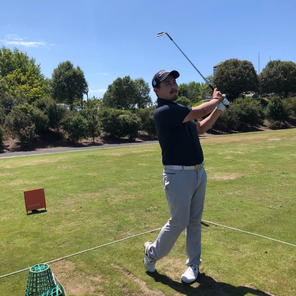 전지훈련중인 고석완. 사진=KPGA