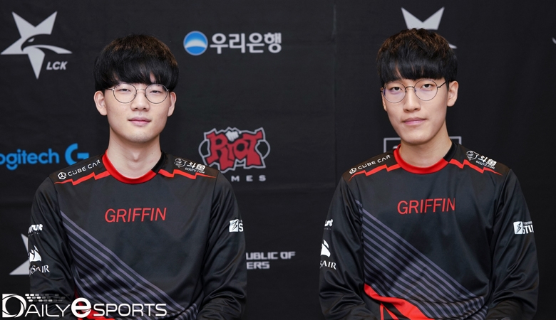 그리핀 '바이퍼' 박도현(왼쪽)과 '타잔' 이승용.