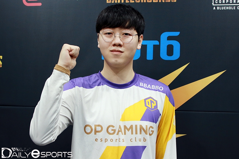 OP게이밍 레인저스의 '빠뽀' 최성철.