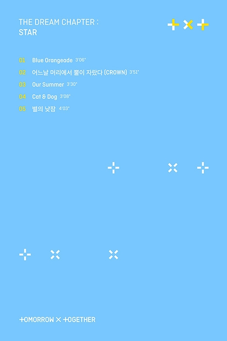 방탄소년단 동생 그룹 투모로우바이투게더, 데뷔 앨범 트랙 공개