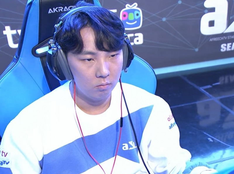 김정우(사진=아프리카TV 생중계 화면 캡처).