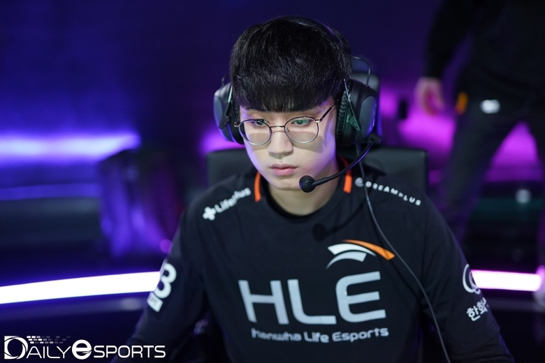 한화생명e스포츠의 미드 라이너 '템트' 강명구.