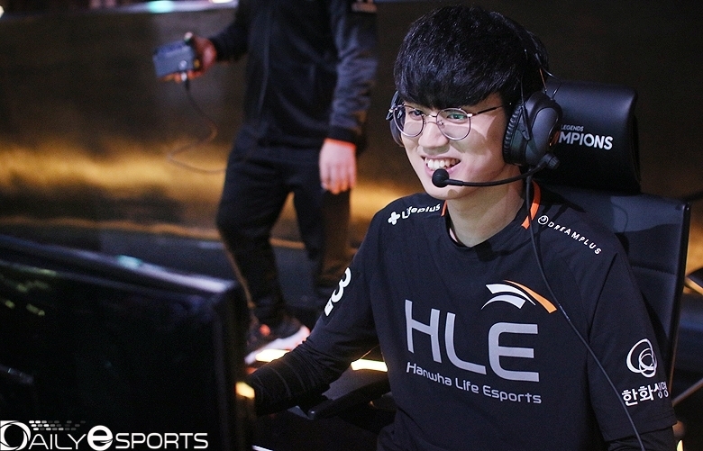 한화생명e스포츠의 미드 라이너 '템트' 강명구.