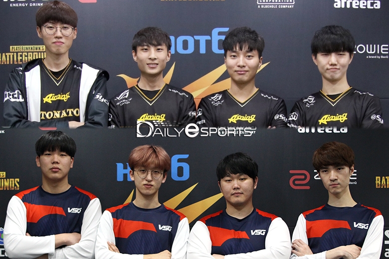 PKL 페이즈1 3주차까지 포인트 종합에서 1위를 달리고 있는 디토네이터(위)와 2위인 VSG.