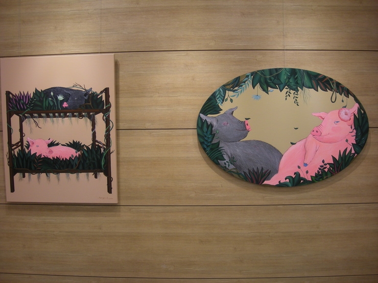 (사진=이랜드문화재단 사옥 내부 - 미술 속 동물 여행)