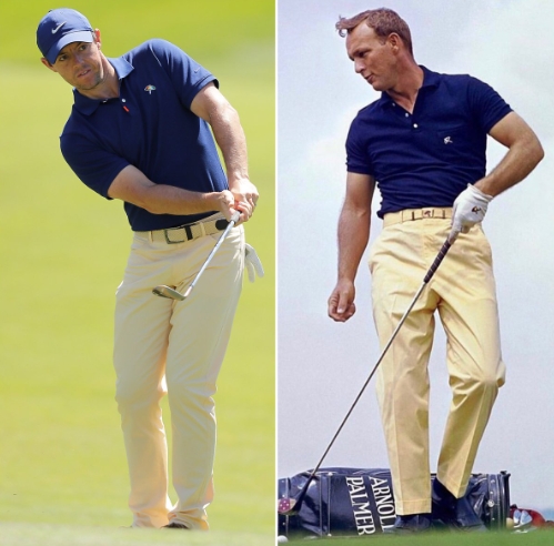 로리 매킬로이(왼쪽)와 아널드 파머. 사진=매킬로이 SNS 캡쳐