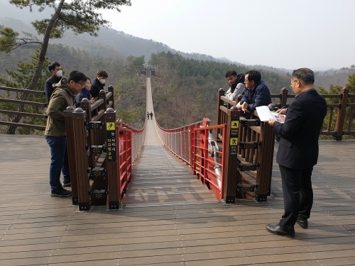 파주시, 출렁·흔들다리 합동 안전점검 실시