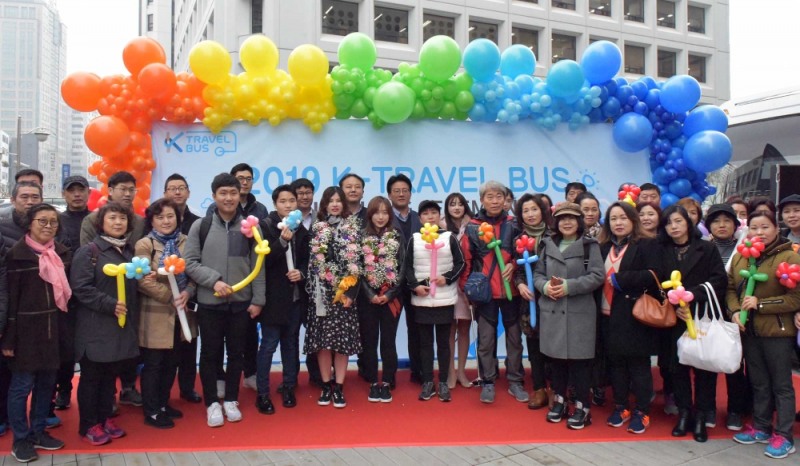 하나투어, 'K-TRAVEL BUS' 2019년 론칭 행사 진행