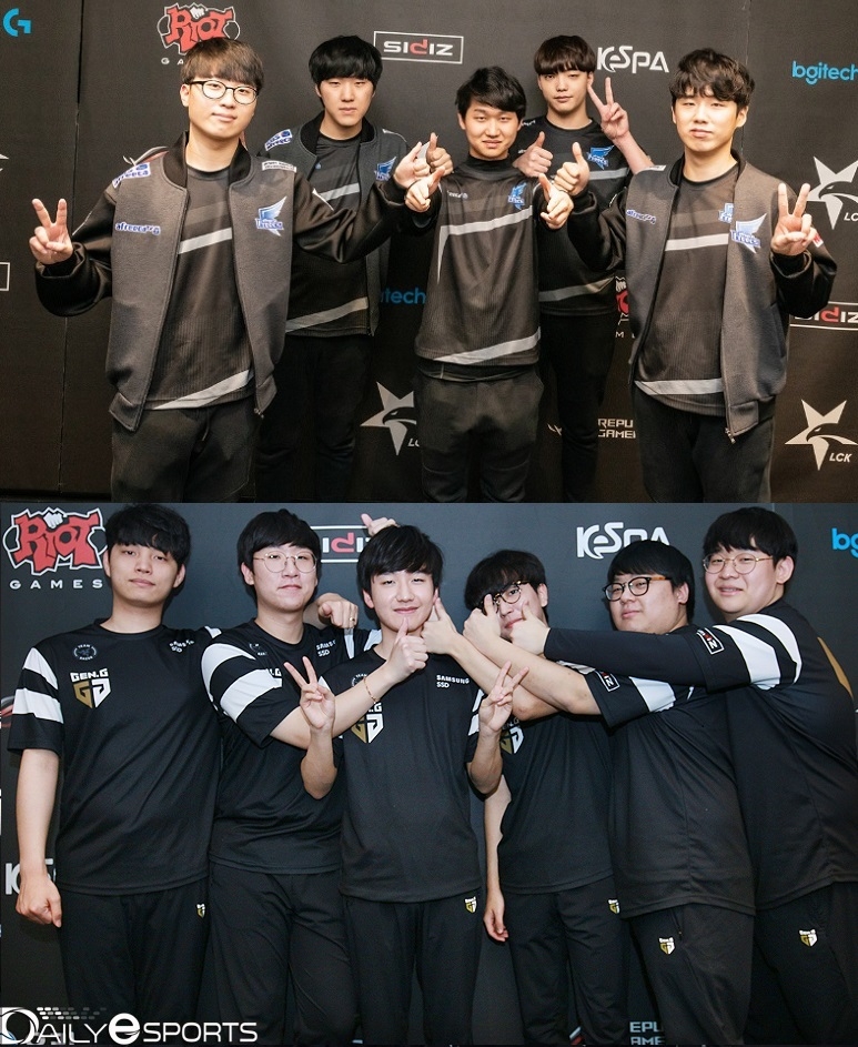 아프리카 프릭스(위)와 젠지 e스포츠가 상위권 팀을 잡아내며 자력으로 승강권을 벗어날지 관심이 모이고 있다.