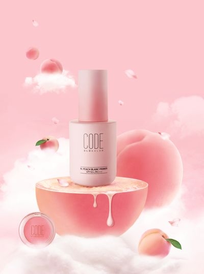 CODE 피치블랑 프라이머 및 블러셔/사진출처=LG생활건강