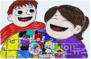너랑나랑그리기대회우수작,'우리는친구'(국립정신건강센터)
