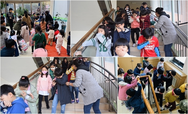 북경한국국제학교 2019년 재난 대응 안전훈련 / 사진=북경한국국제학교