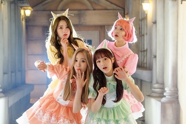 걸그룹 그레시이. 사진_키움히어로즈