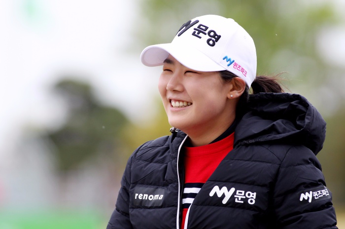 통산 4승째를 기록한 조정민. 사진 김상민 기자.