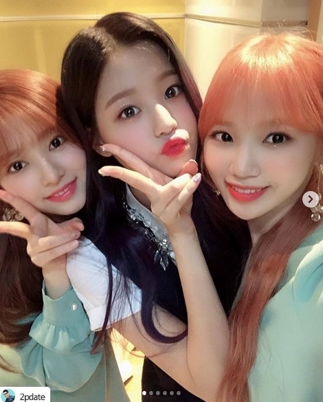 사진=아이즈원 공식 SNS